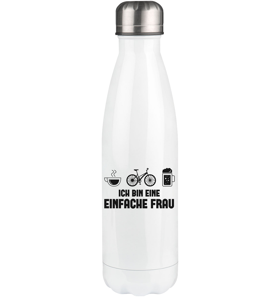 Ich Bin Eine Einfache Frau - Edelstahl Thermosflasche fahrrad 500ml