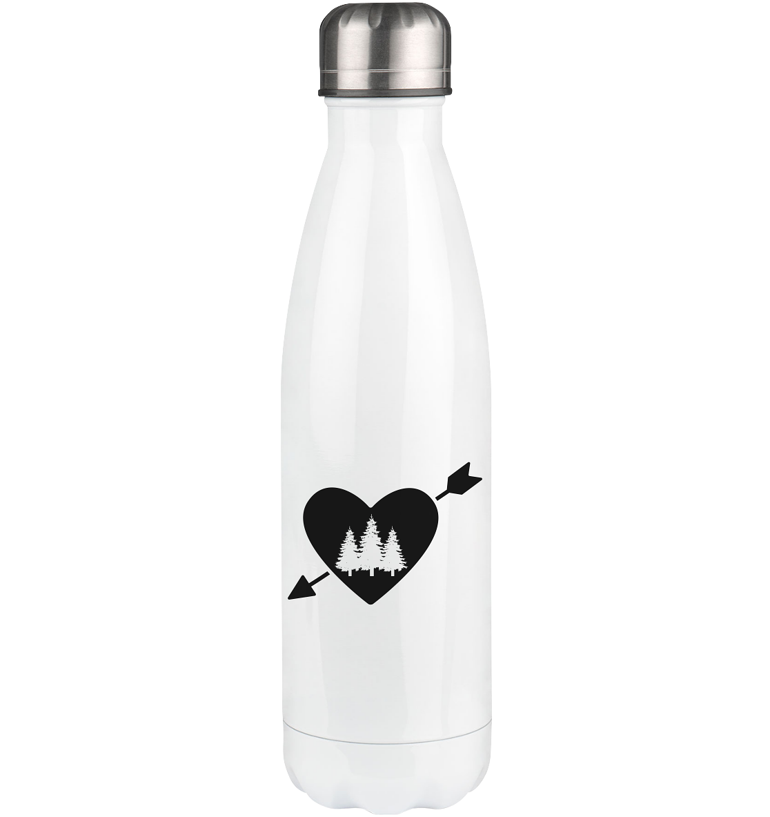 Arrow Heart and Trees - Edelstahl Thermosflasche camping UONP 500ml