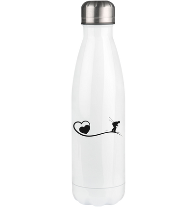 Heart 1 and Skiing - Edelstahl Thermosflasche klettern ski 500ml