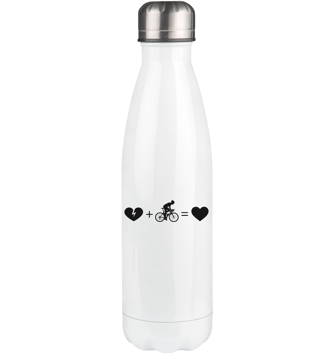 Broken Heart Heart and Cycling 1 - Edelstahl Thermosflasche fahrrad 500ml