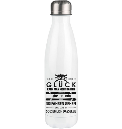 Glück kann man sich nicht kaufen - Edelstahl Thermosflasche klettern ski 500ml