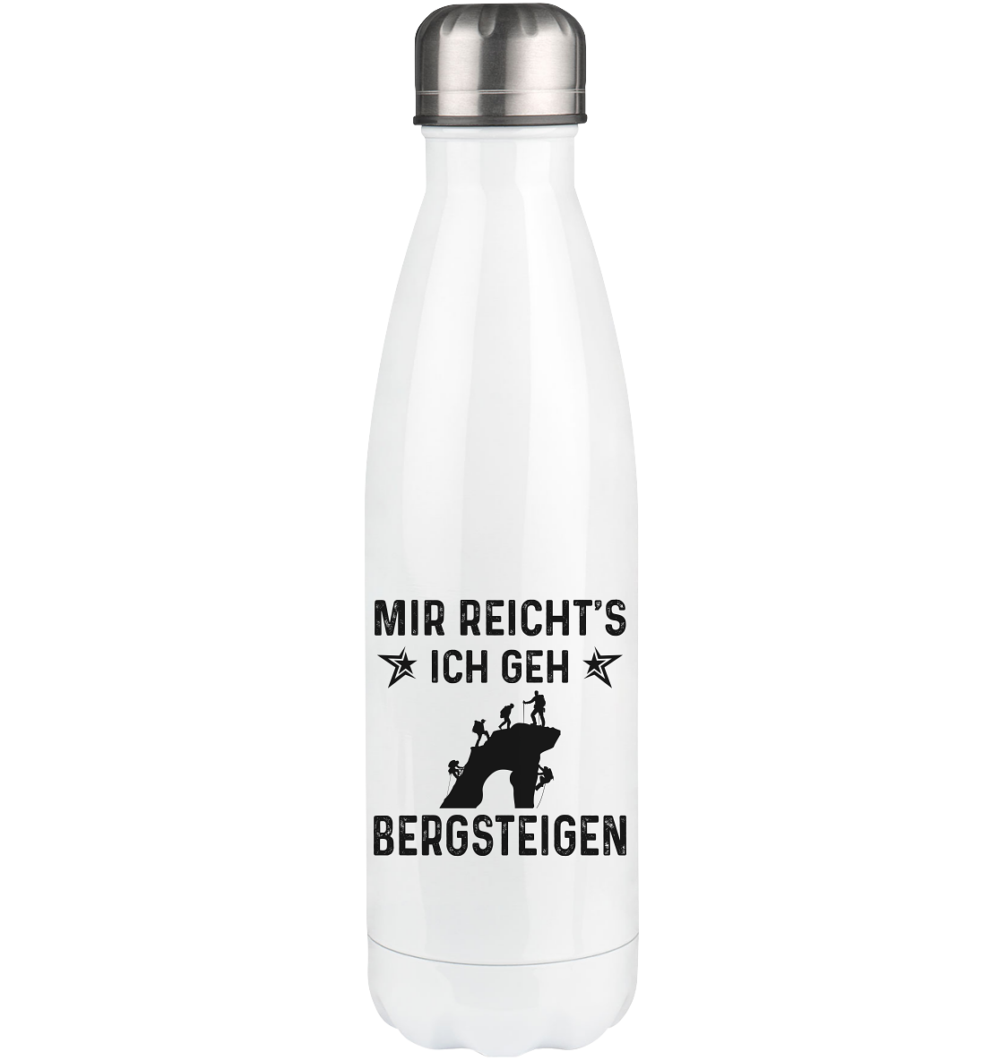 Mir Reicht's Ich Gen Bergsteigen - Edelstahl Thermosflasche klettern 500ml