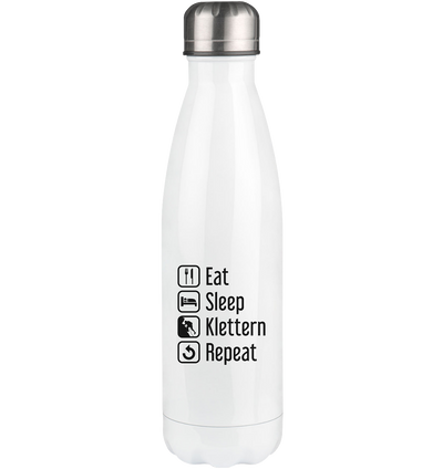 Eat Sleep Klettern Repeat - Edelstahl Thermosflasche klettern 500ml