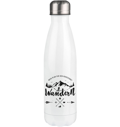 Mein Plan für den Ruhestand Wandern - Edelstahl Thermosflasche wandern 500ml