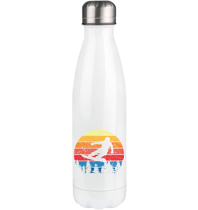 Snowboard Vintage - Edelstahl Thermosflasche snowboarden 500ml