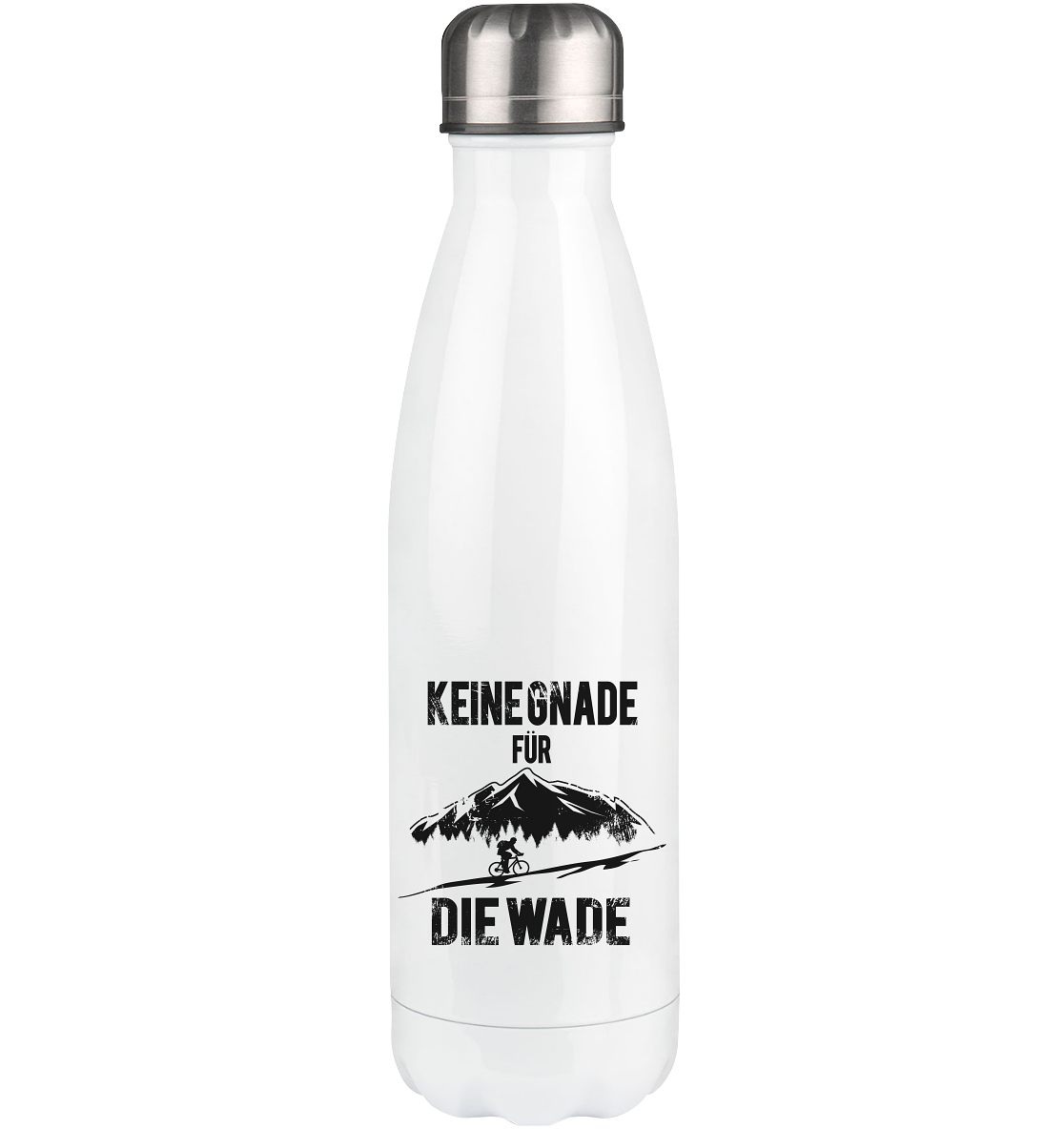 Keine Gnade - für die Wade - Edelstahl Thermosflasche fahrrad mountainbike 500ml