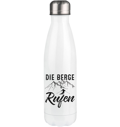 Die Berge rufen - Edelstahl Thermosflasche klettern ski 500ml