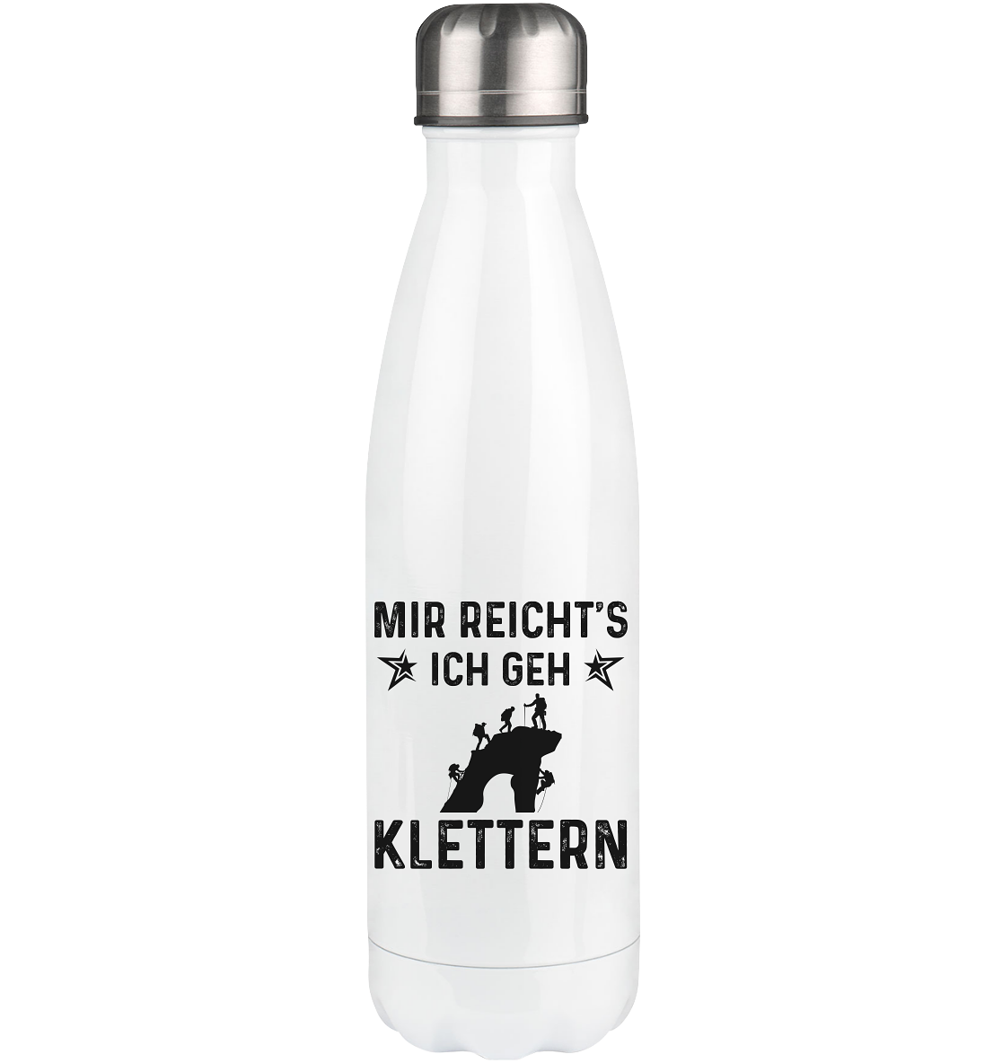 Mir Reicht's Ich Gen Klettern - Edelstahl Thermosflasche klettern 500ml