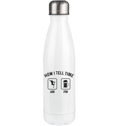 How I Tell Time Am Pm - Edelstahl Thermosflasche klettern ski 500ml