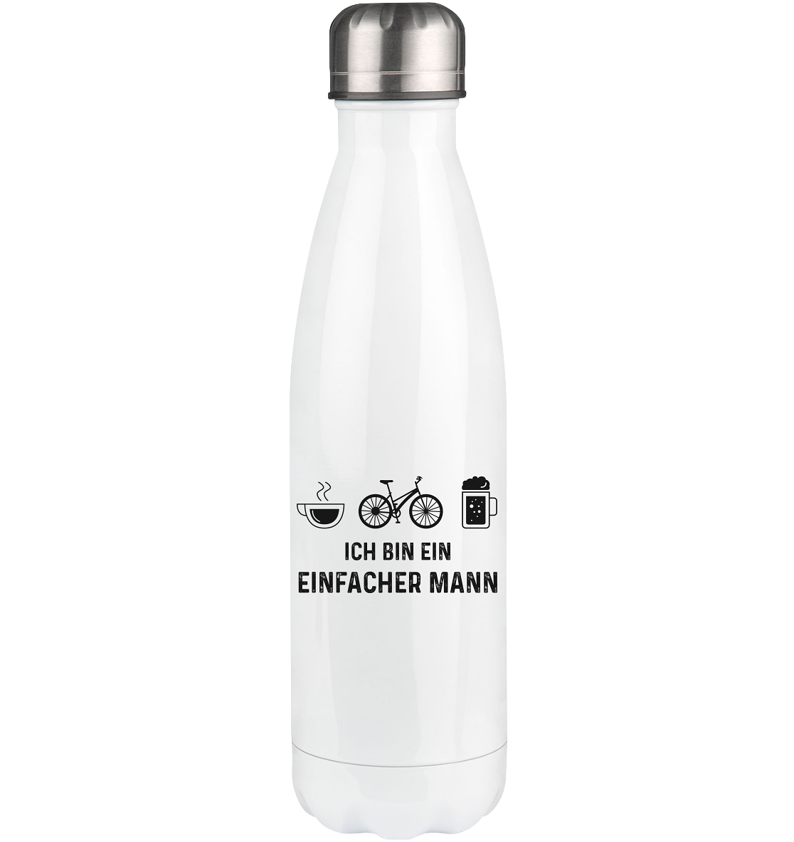 Ich Bin Ein Einfacher Mann - Edelstahl Thermosflasche fahrrad 500ml