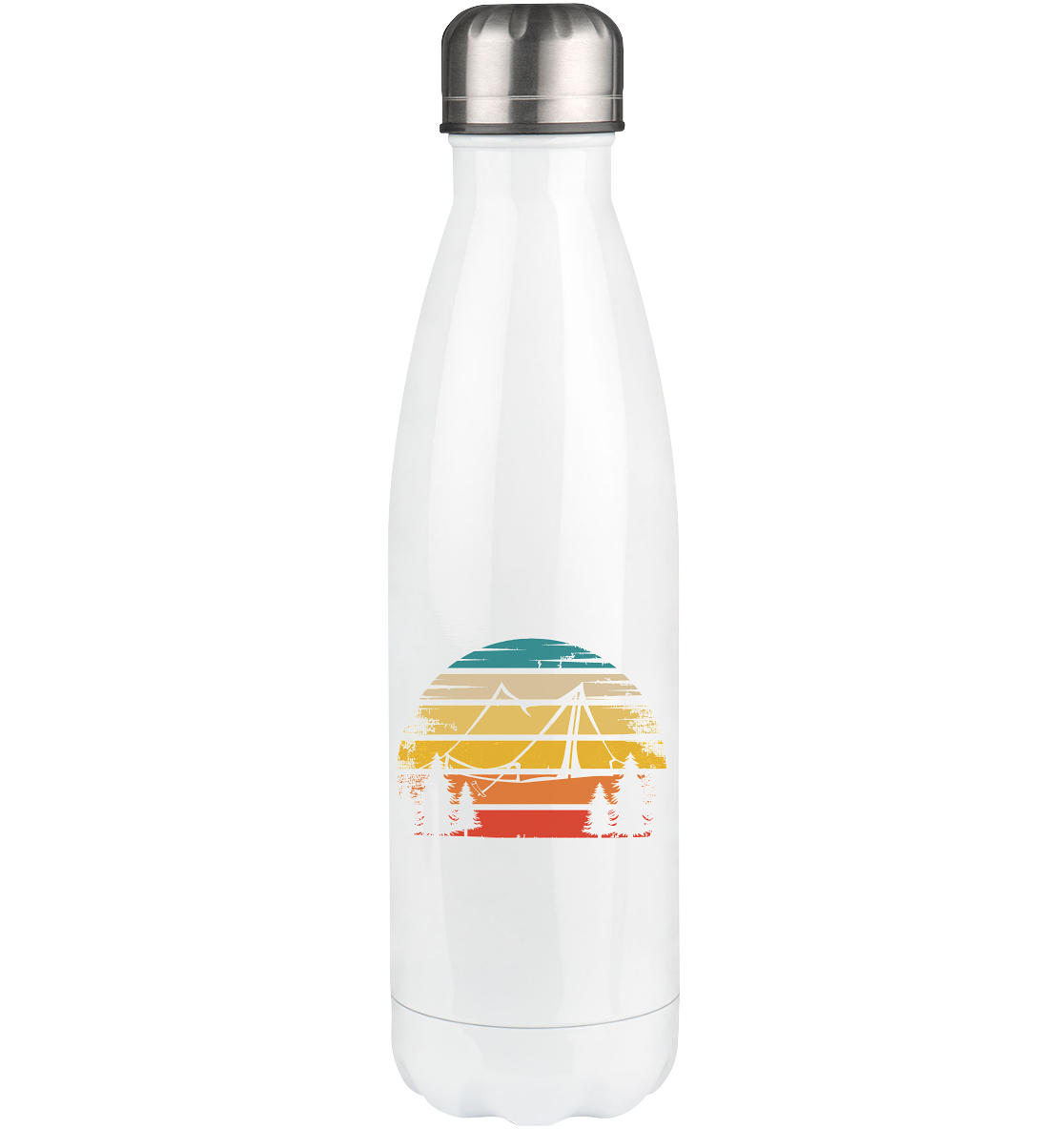 Retro Sun and Camping - Edelstahl Thermosflasche camping 500ml