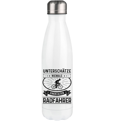 Unterschatze Niemals Einen Alten Radfahrer - Edelstahl Thermosflasche fahrrad 500ml