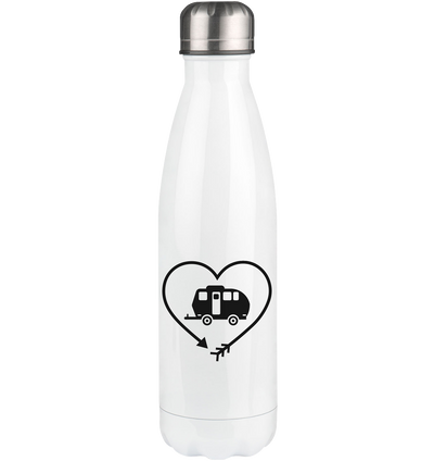 Arrow in Heartshape and Camping 2 - Edelstahl Thermosflasche camping UONP 500ml