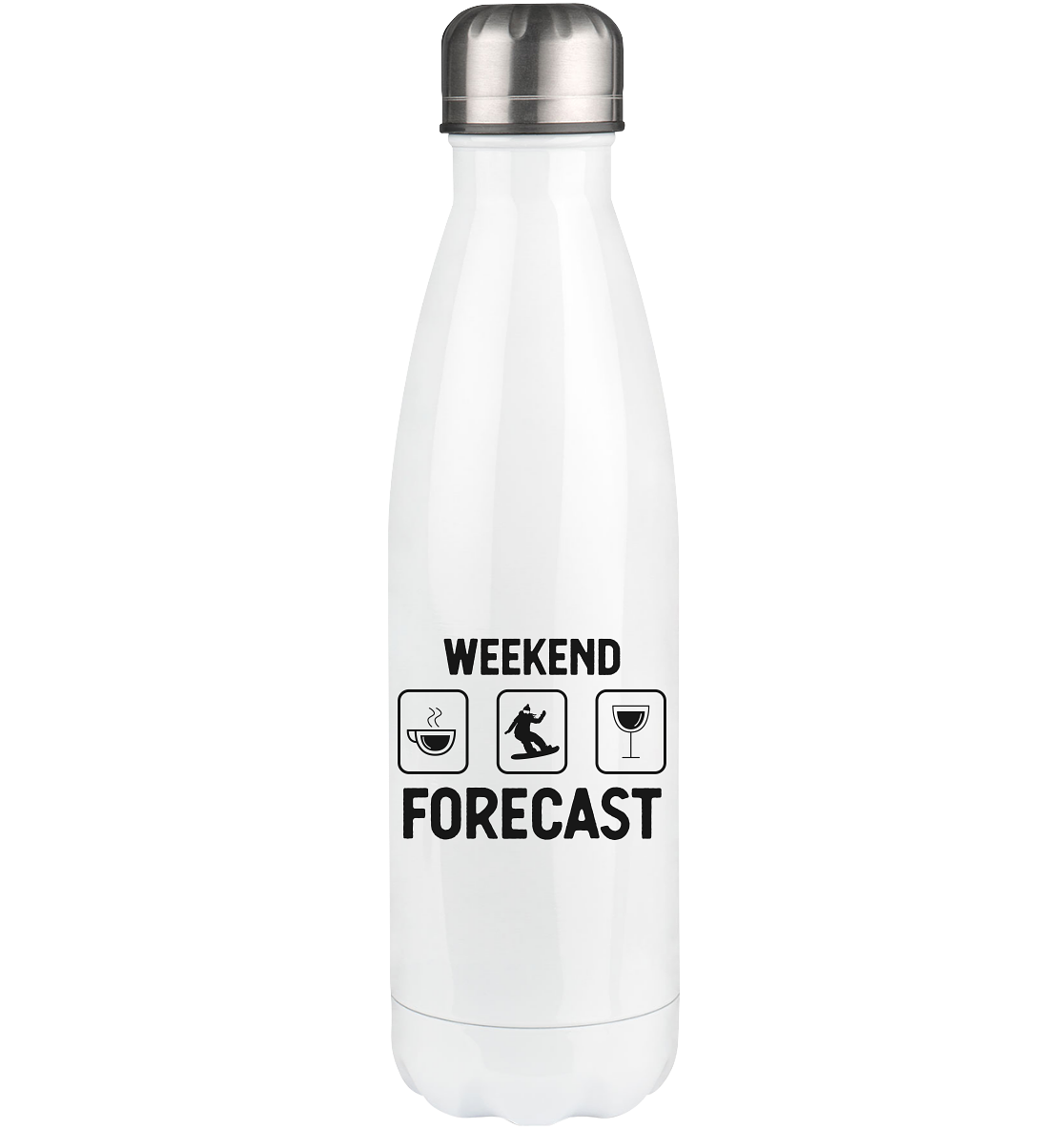 Weekend Forecast 1 - Edelstahl Thermosflasche snowboarden 500ml