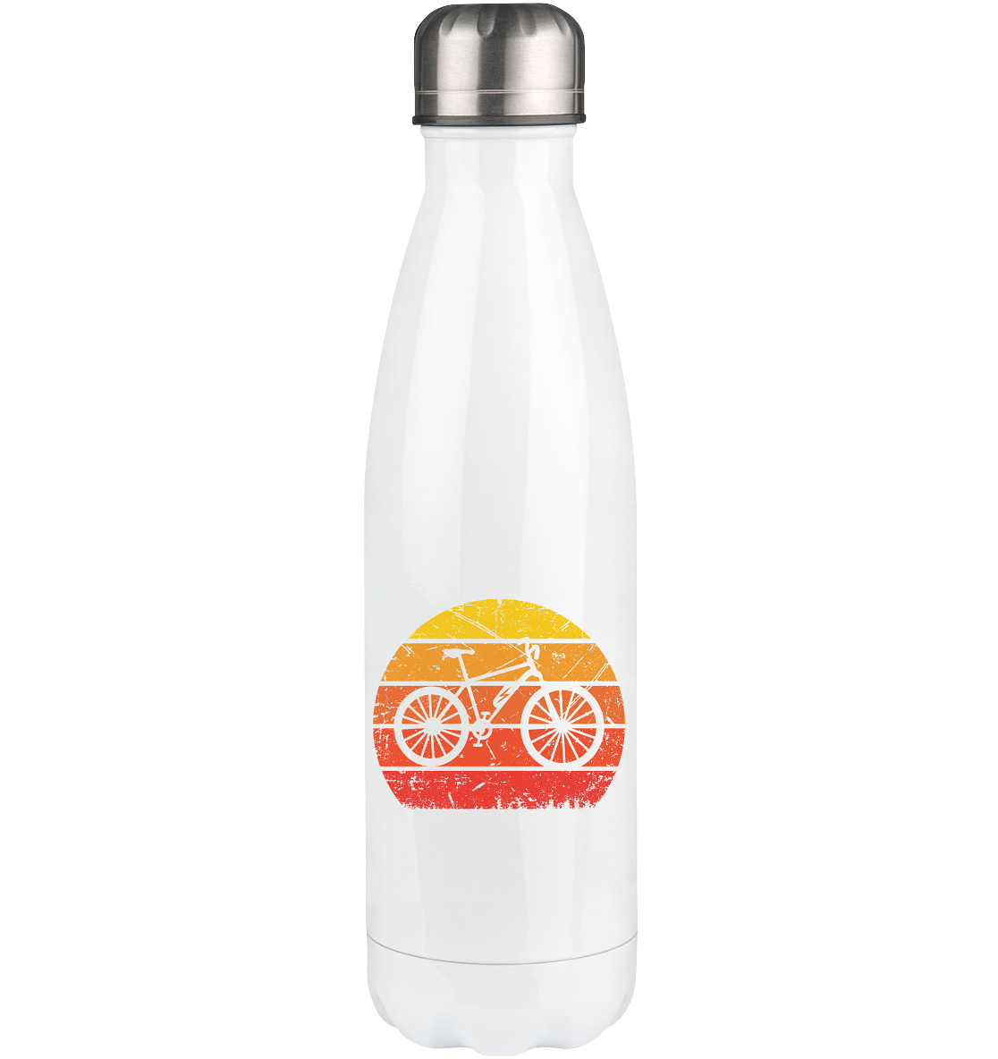 Vintage Sun and E-Bike - Edelstahl Thermosflasche e-bike 500ml