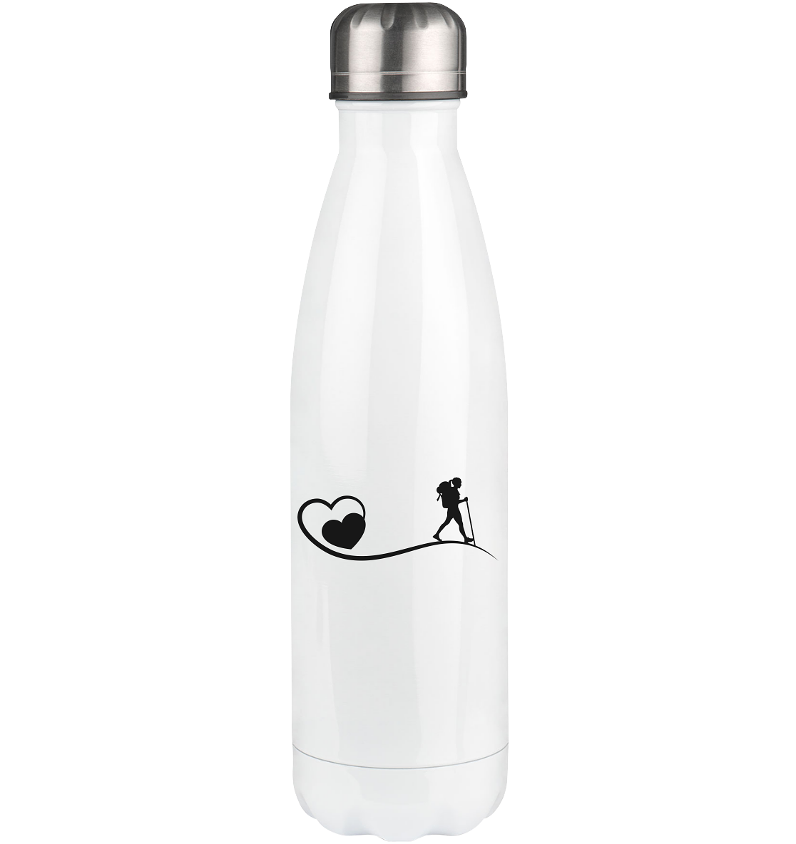 Heart and Hiking - Edelstahl Thermosflasche wandern 500ml