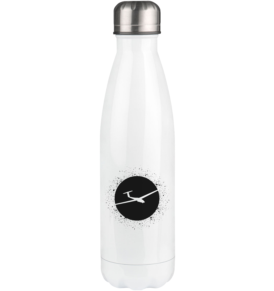 Circle with Splash and Sailplane - Edelstahl Thermosflasche berge 500ml