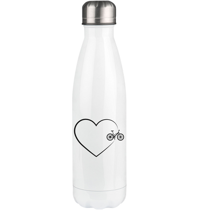 Heart 2 and Bicycle - Edelstahl Thermosflasche fahrrad 500ml