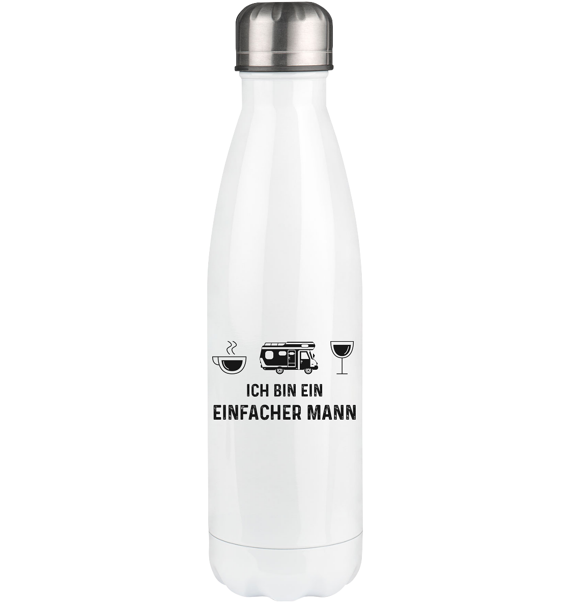 Ich Bin Ein Einfacher Mann - Edelstahl Thermosflasche camping 500ml