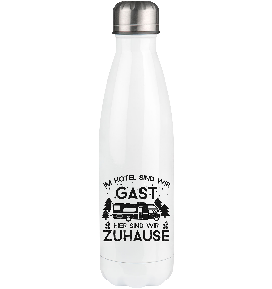 Im Hotel zu Gast - Hier zuhause - Edelstahl Thermosflasche camping 500ml