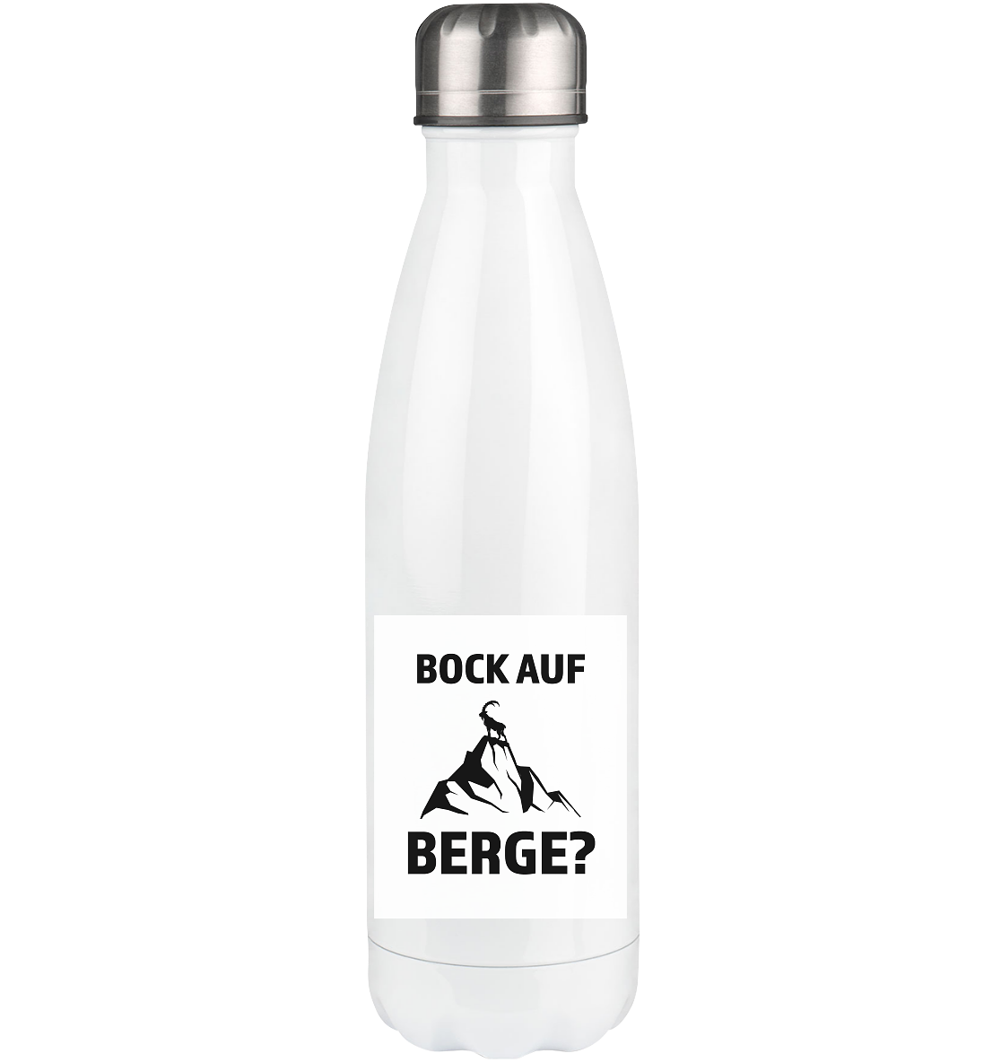 Bock auf Berge - Edelstahl Thermosflasche berge 500ml