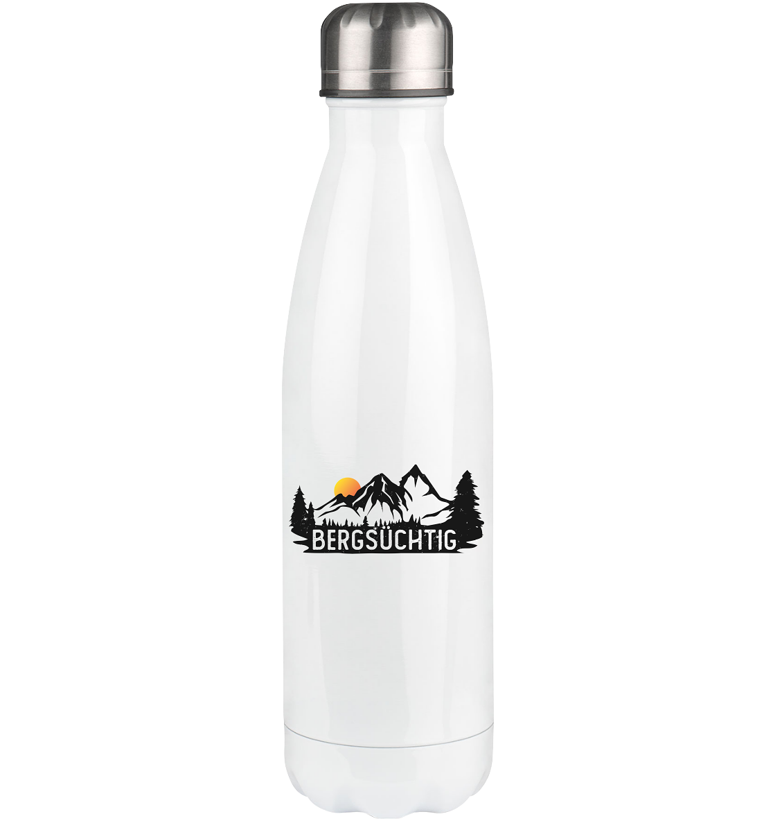 Bergsüchtig - Edelstahl Thermosflasche berge wandern 500ml