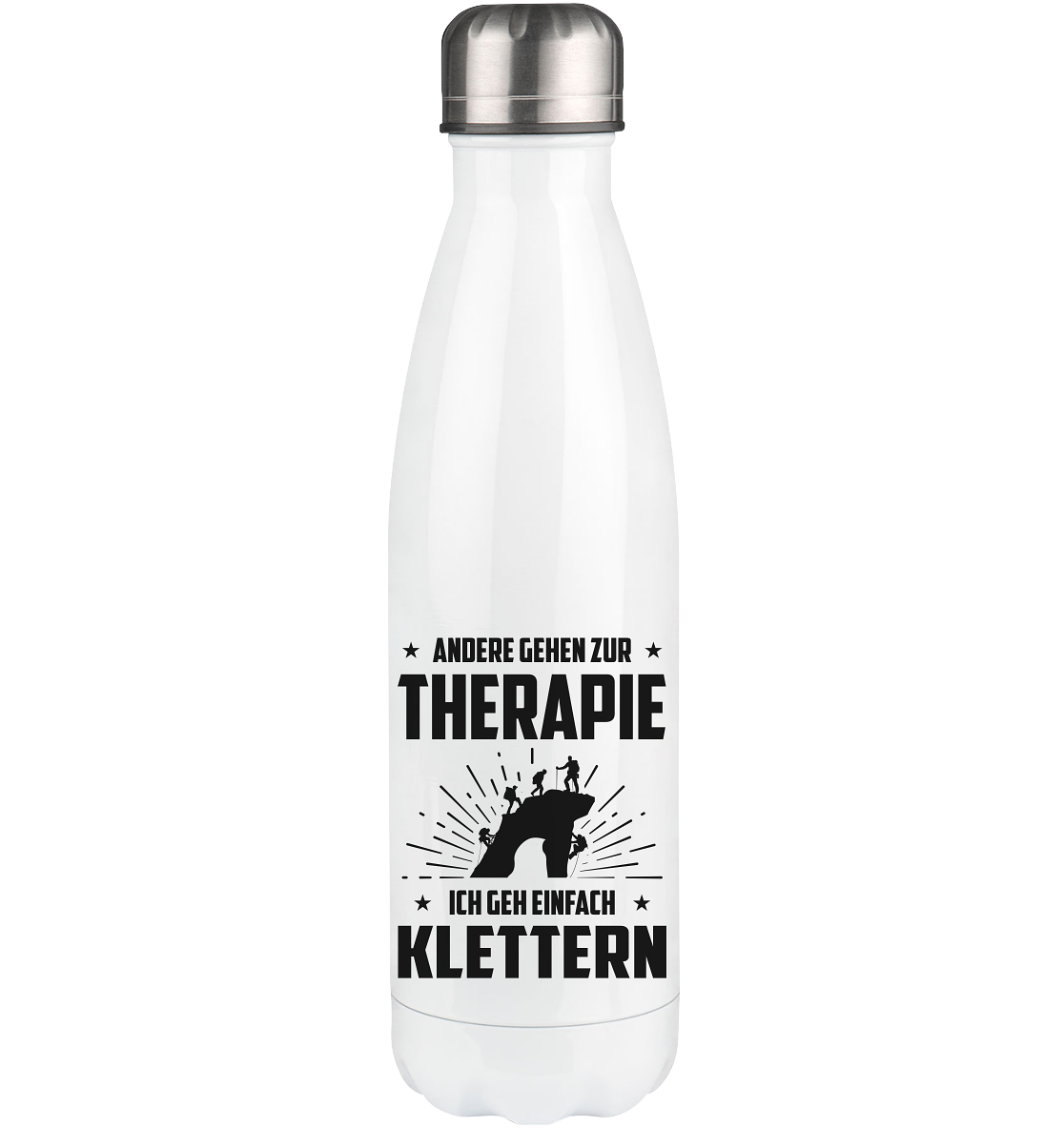 Andere Gehen Zur Therapie Ich Gen Einfach Klettern - Edelstahl Thermosflasche klettern 500ml