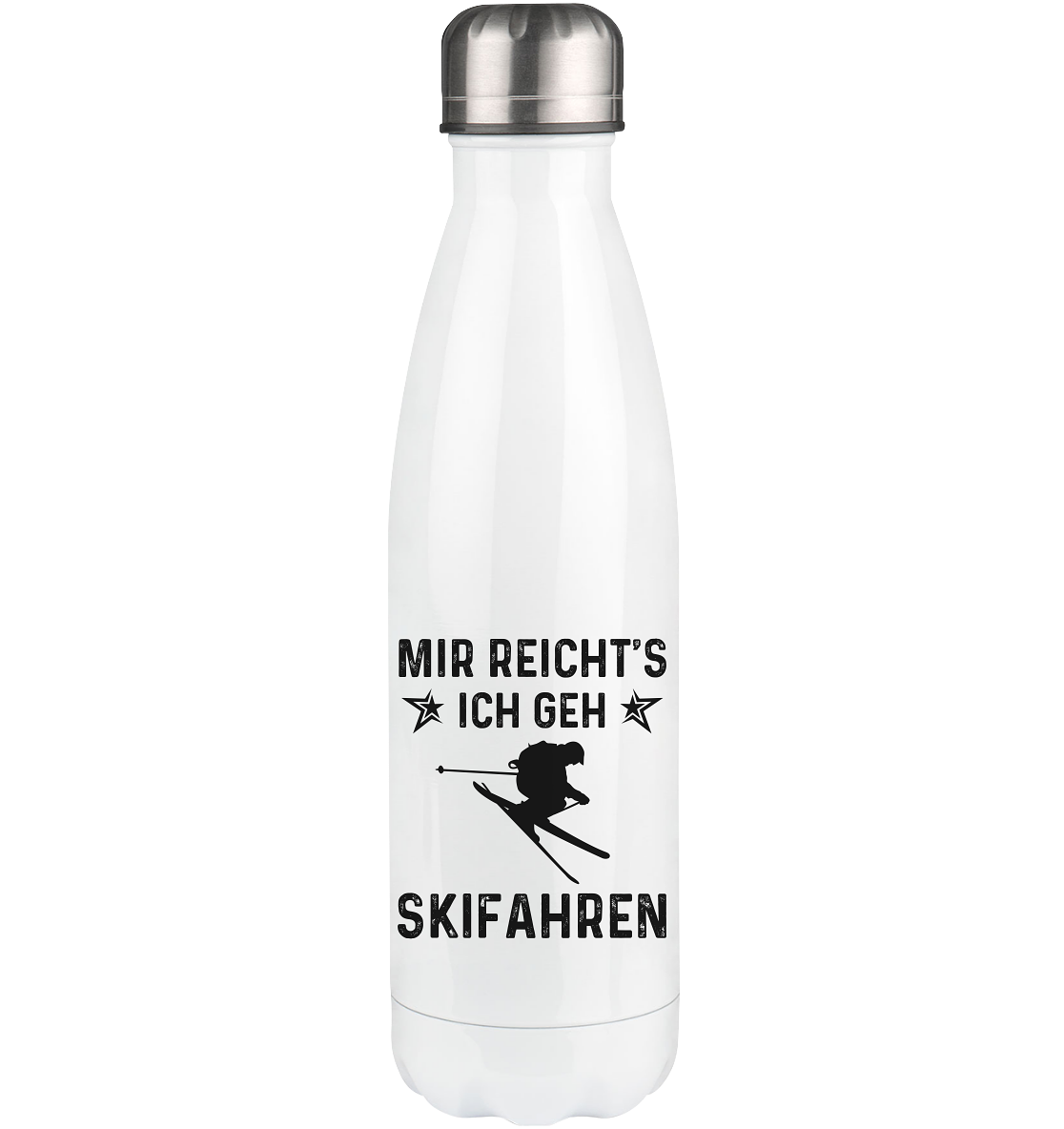 Mir Reicht's Ich Gen Skifahren - Edelstahl Thermosflasche klettern ski 500ml