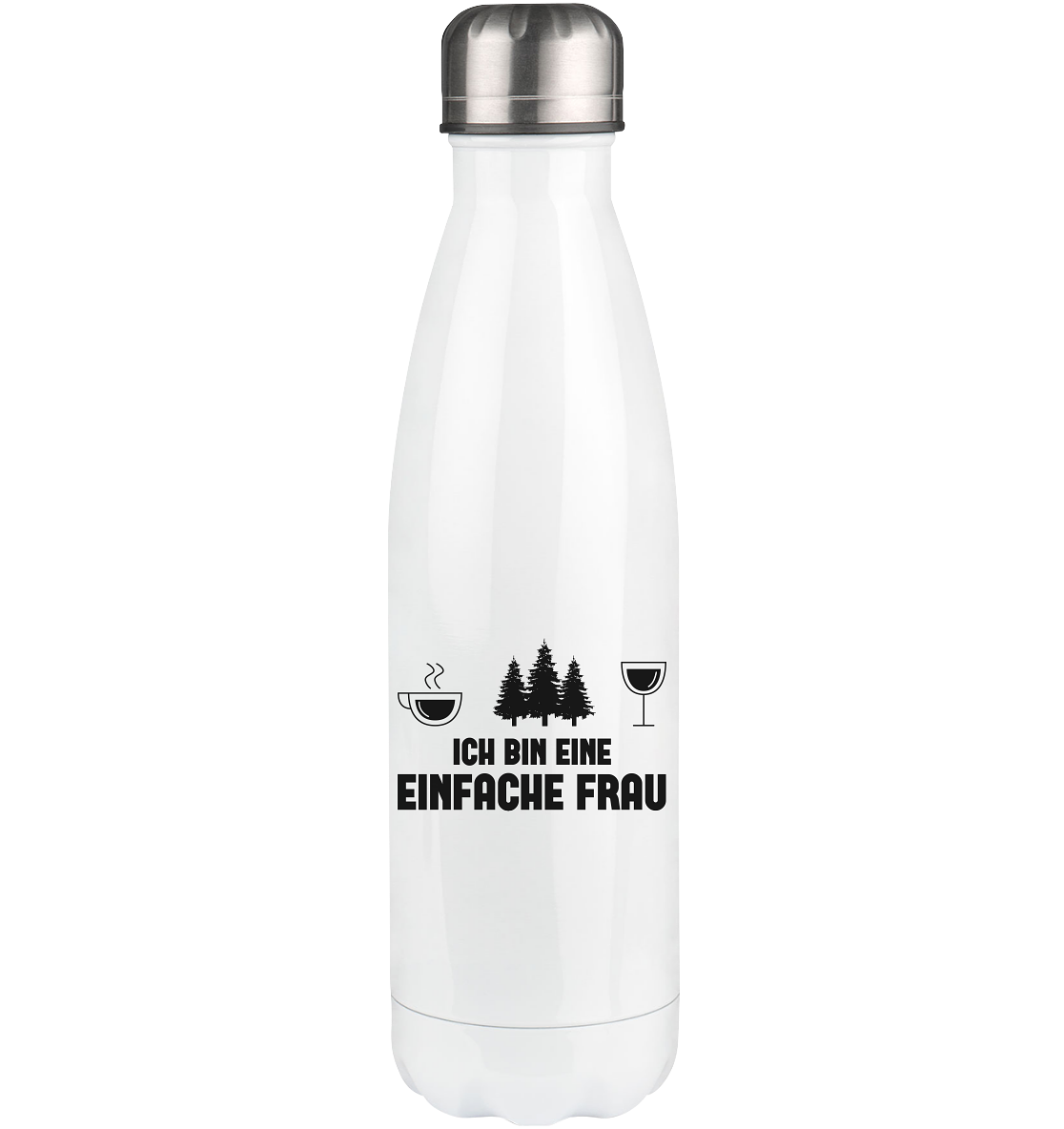 Ich Bin Eine Einfache Frau 3 - Edelstahl Thermosflasche camping 500ml