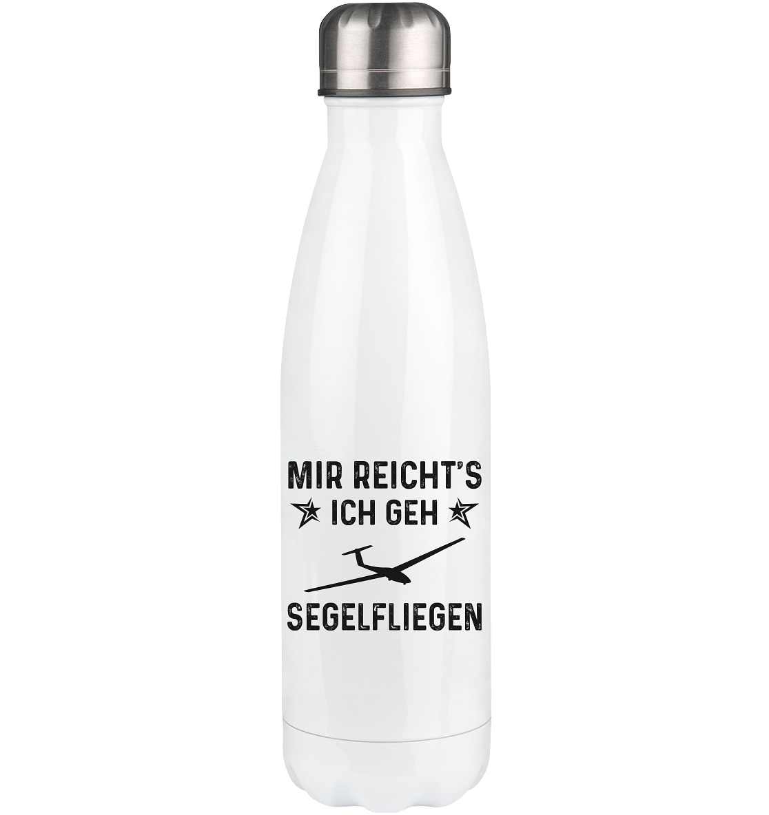 Mir Reicht's Ich Gen Segelfliegen - Edelstahl Thermosflasche berge 500ml