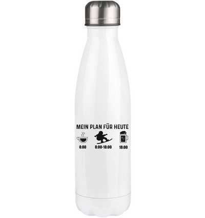 Mein Plan Für Heute - Edelstahl Thermosflasche snowboarden 500ml