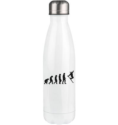 Evolution and Skiing - Edelstahl Thermosflasche klettern ski 500ml