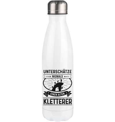 Unterschatze Niemals Einen Alten Kletterer - Edelstahl Thermosflasche klettern 500ml