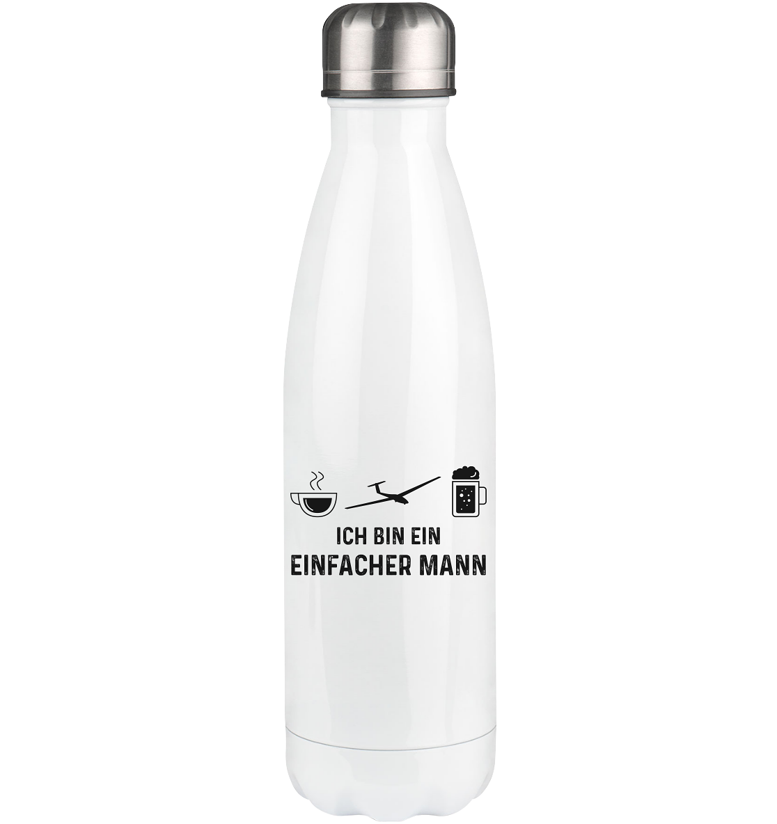 Ich Bin Ein Einfacher Mann - Edelstahl Thermosflasche berge 500ml