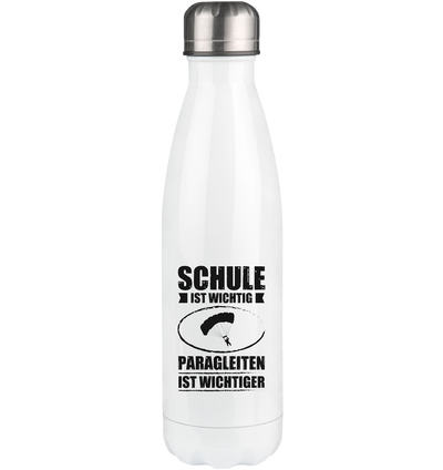 Schule Ist Wichtig Paragleiten Ist Wichtiger - Edelstahl Thermosflasche berge 500ml