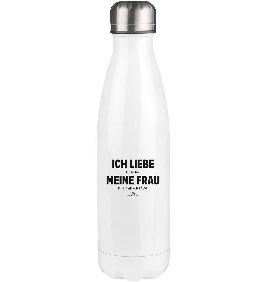 Ich Liebe Es Wenn Meine Frau Mich Campen Lasst - Edelstahl Thermosflasche camping UONP 500ml