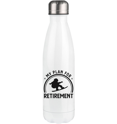 My Plan For Retirement - Edelstahl Thermosflasche snowboarden 500ml