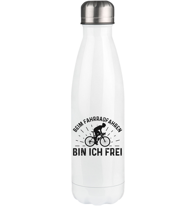 Beim Fahrradfahren Bin Ich Frel 2 - Edelstahl Thermosflasche fahrrad 500ml