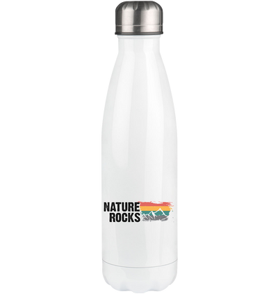 Nature Rocks - Edelstahl Thermosflasche berge camping wandern 500ml