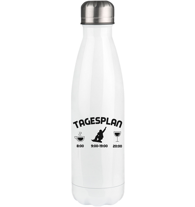 Tagesplan 1 - Edelstahl Thermosflasche snowboarden 500ml