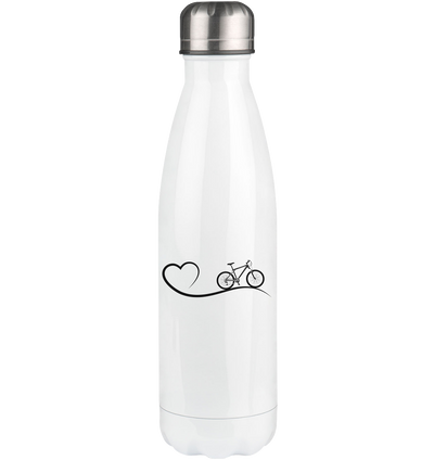 Heart 2 and Cycling - Edelstahl Thermosflasche fahrrad 500ml