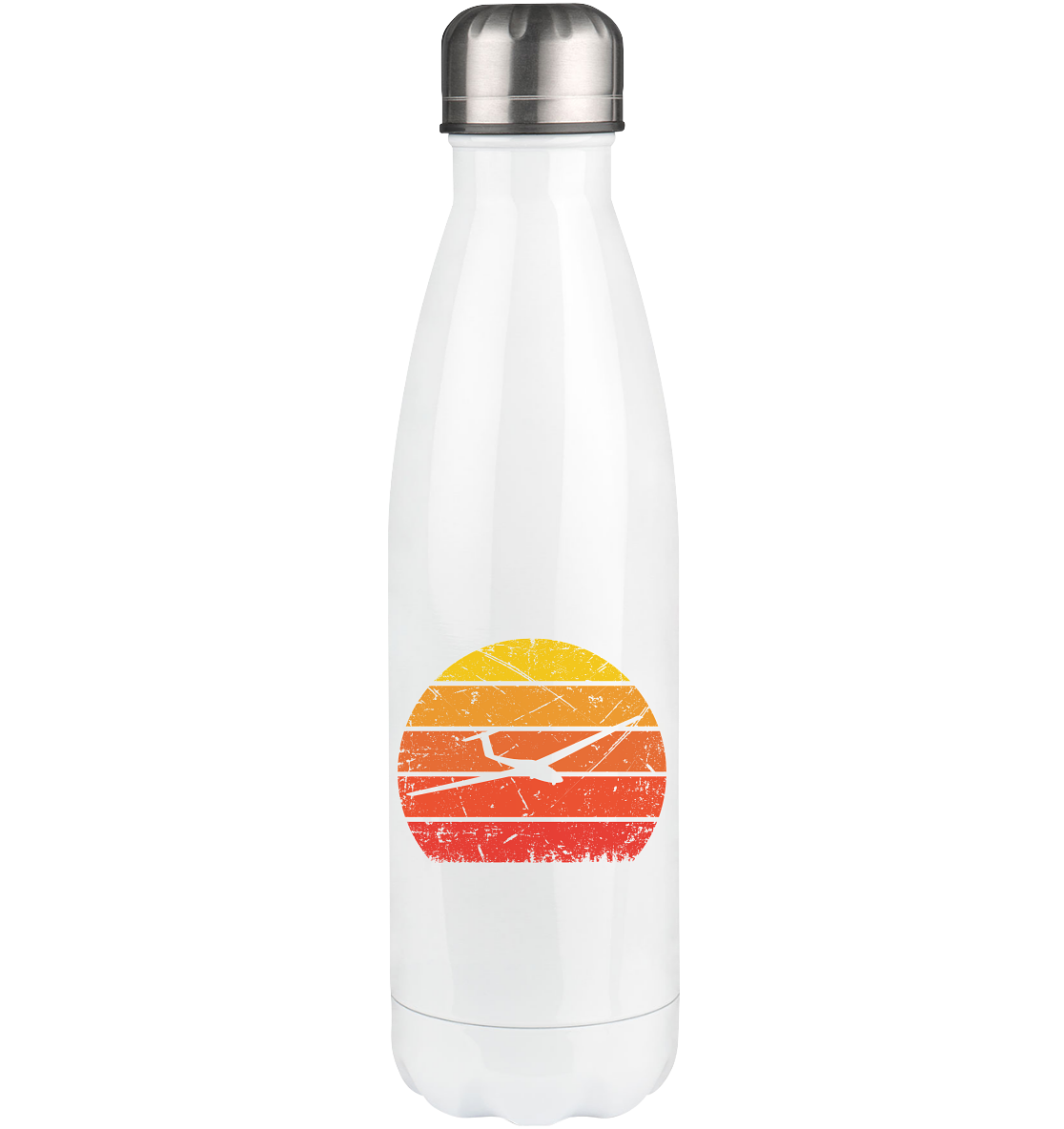 Vintage Sun and Sailplane - Edelstahl Thermosflasche berge 500ml