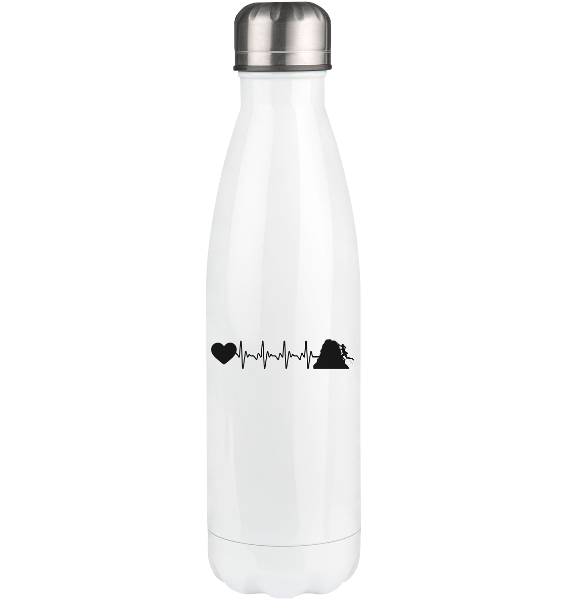 Heartbeat Heart and Climbing - Edelstahl Thermosflasche klettern 500ml