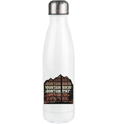 Mountainbiking - Edelstahl Thermosflasche mountainbike 500ml