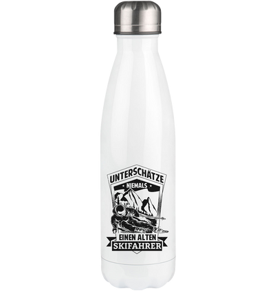 Unterschätze niemals nen alten Skifahrer - Edelstahl Thermosflasche klettern ski 500ml