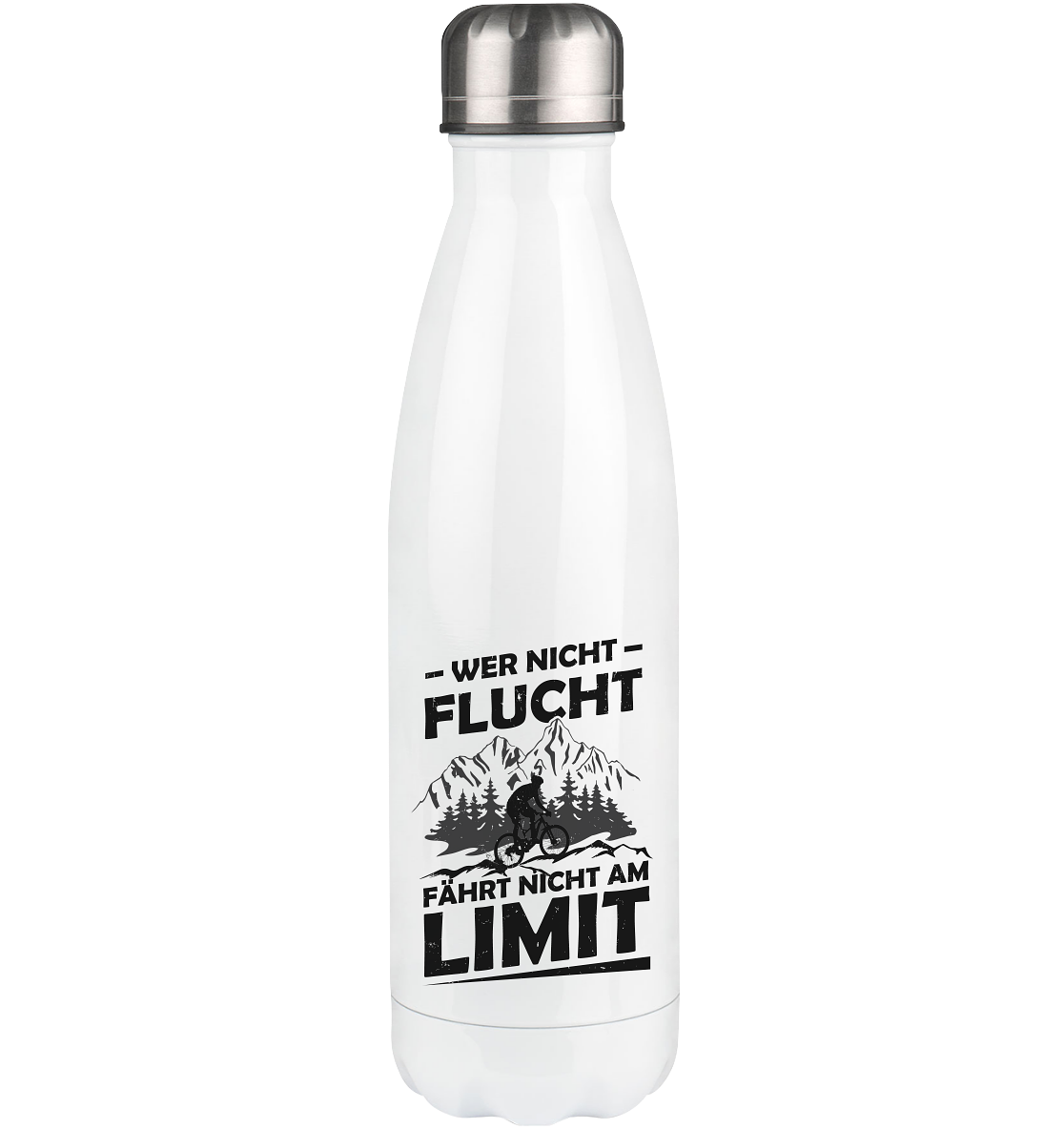 wer nicht flucht limit - Edelstahl Thermosflasche 500ml