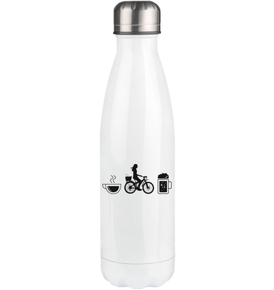 Coffee Beer and Cycling - Edelstahl Thermosflasche fahrrad 500ml