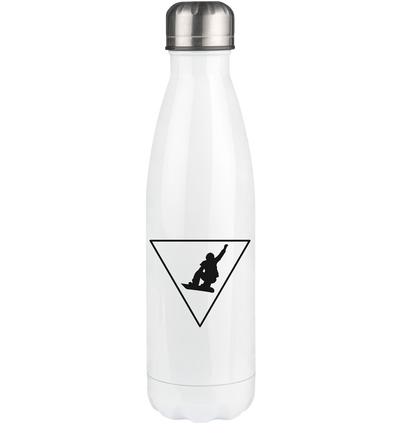 Triangle and Snowboarding - Edelstahl Thermosflasche snowboarden 500ml