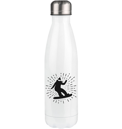 Firework and Snowbarding 1 - Edelstahl Thermosflasche snowboarden 500ml