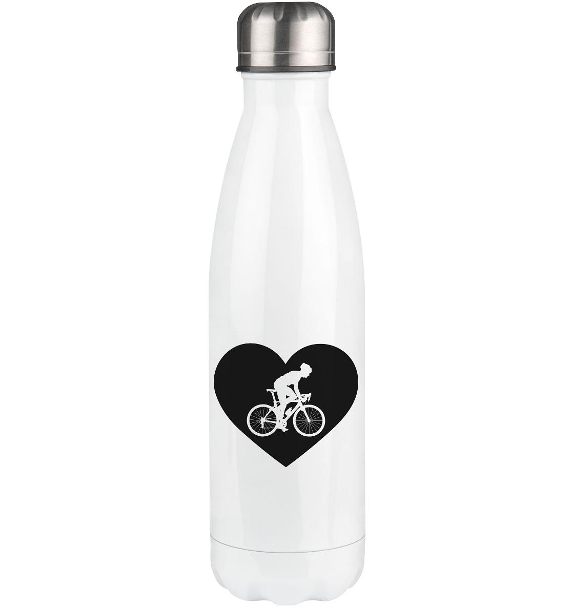 Heart 1 and Cycling - Edelstahl Thermosflasche fahrrad 500ml